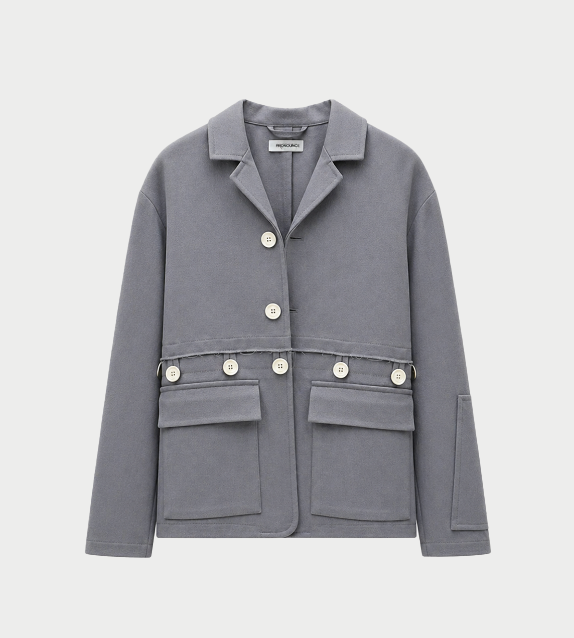PRONOUNCE - Adjustable Length Half Button Jacket