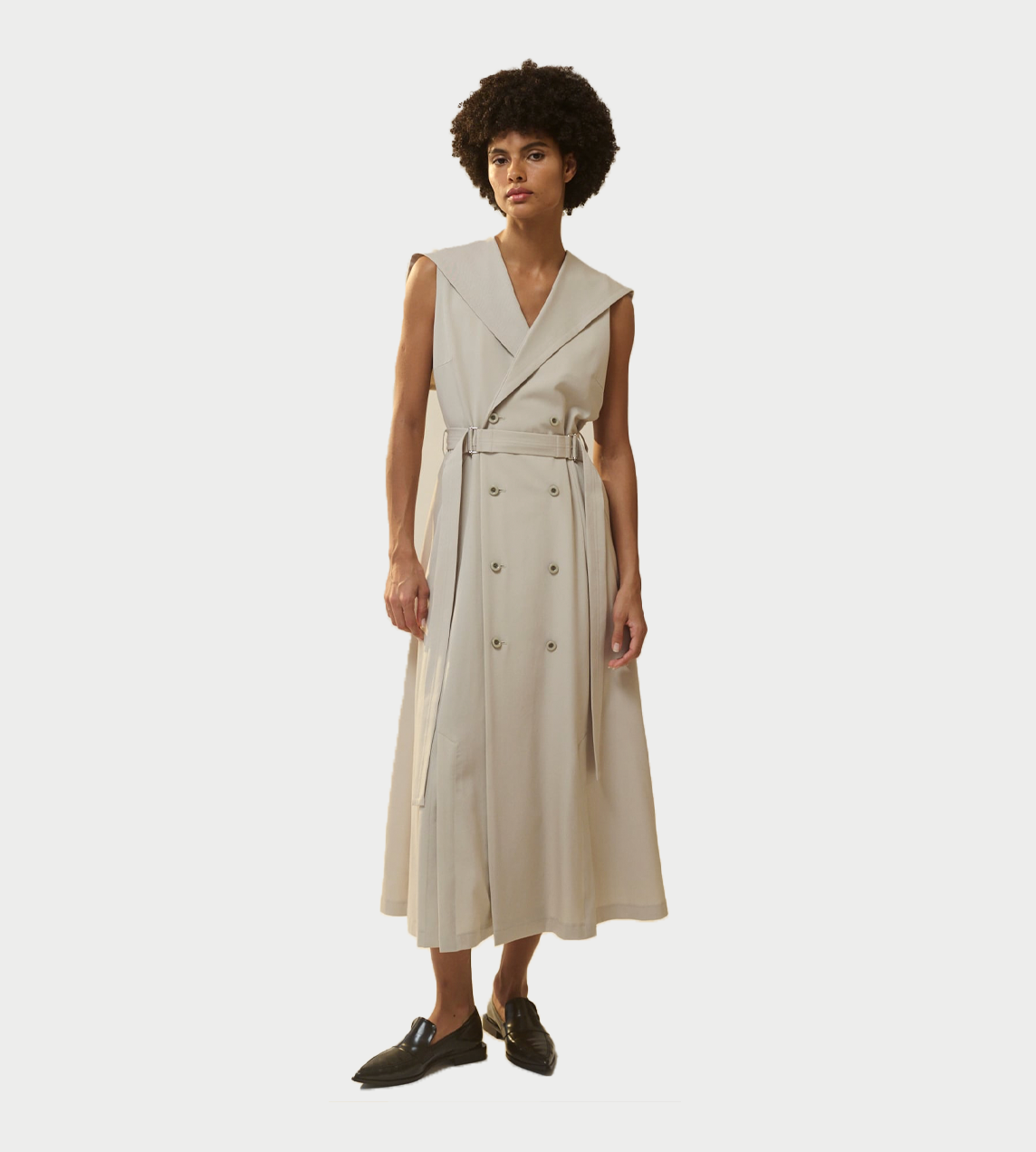 UJOH - Sailor Collar Dress Sand
