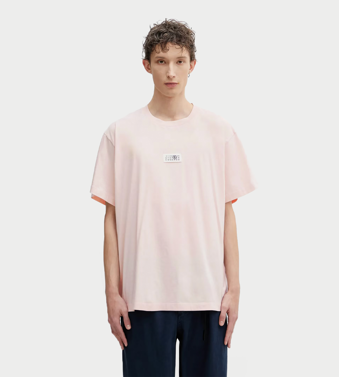 MM6 MAISON MARGIELA - Numeric Cotton T-shirt Pink