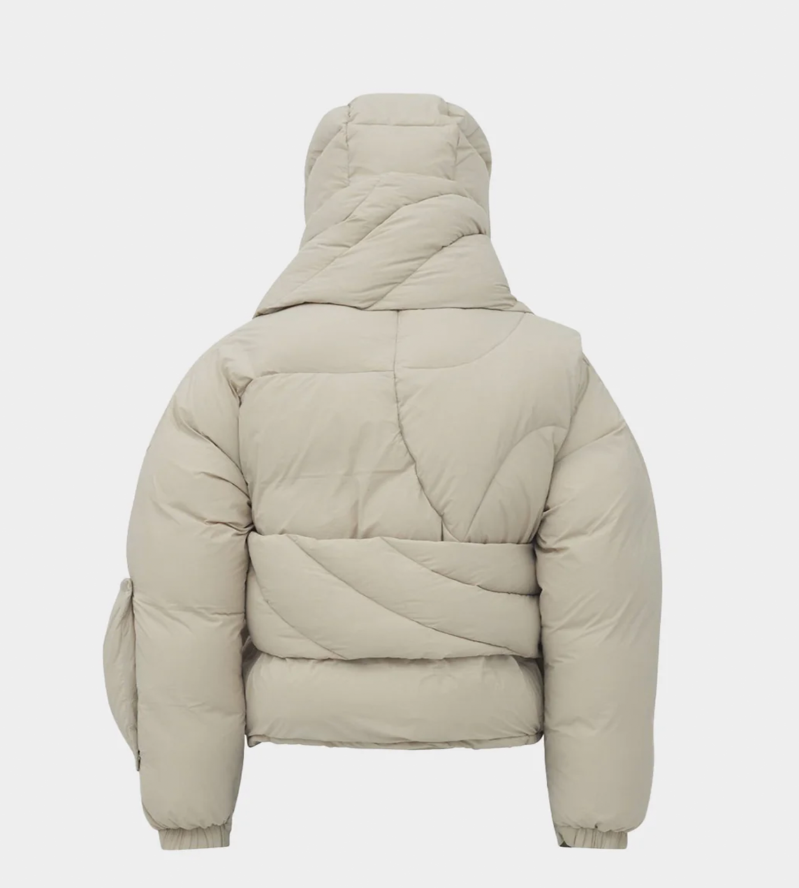 HELIOT EMIL - Scarf Puffer Jacket Stone