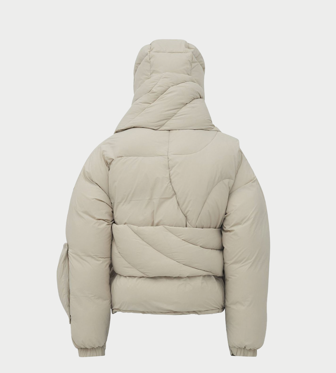 HELIOT EMIL - Scarf Puffer Jacket Stone