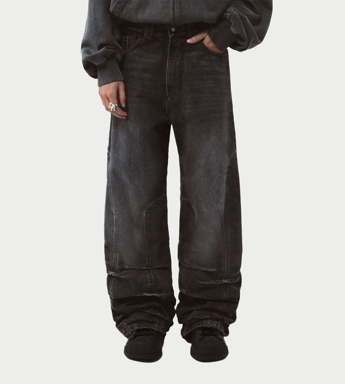 AVAVAV - Jessie Smock Wide Jeans Smoke Grey