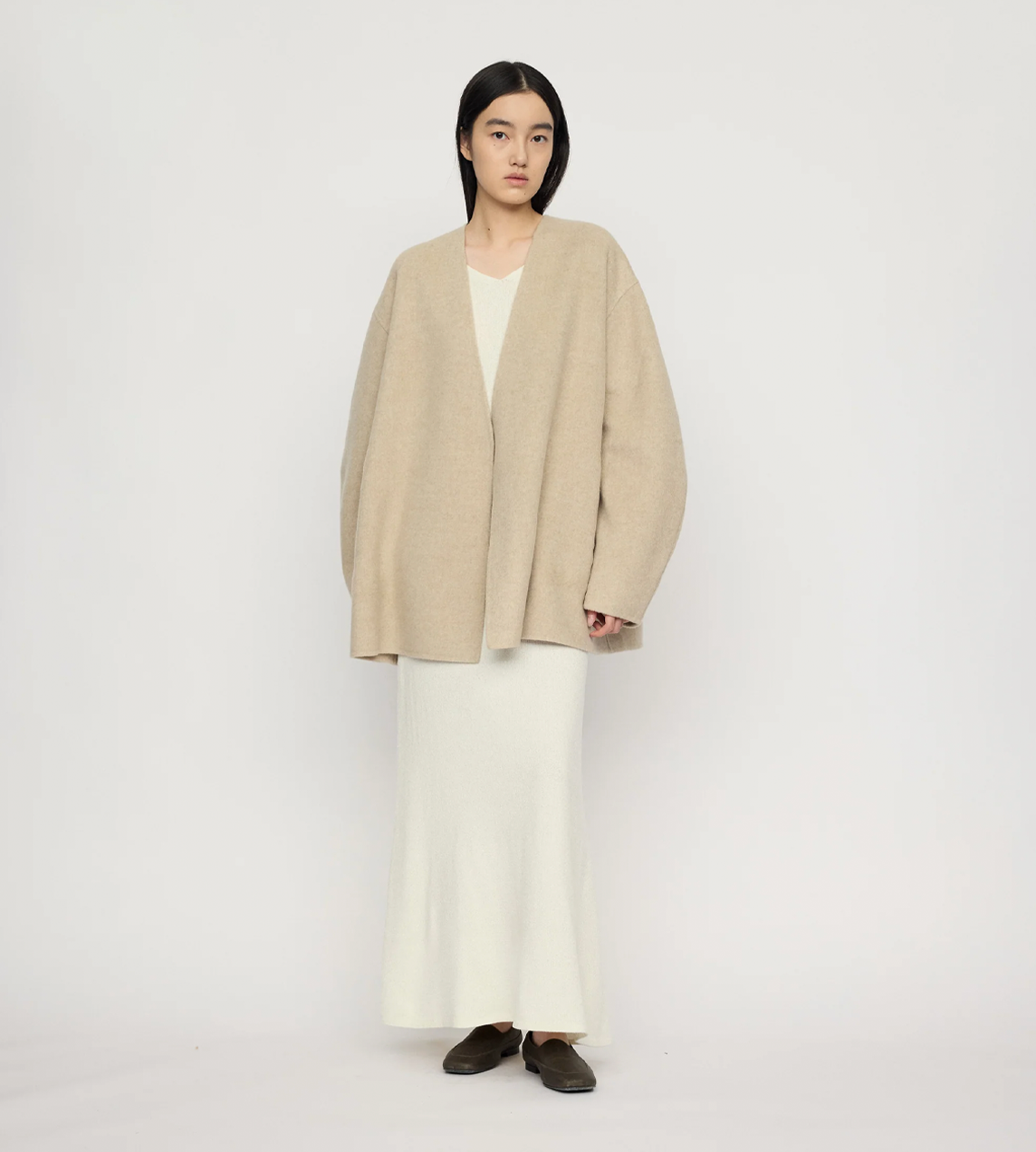 RUOHAN - Loess Cocoon Jacket Beige