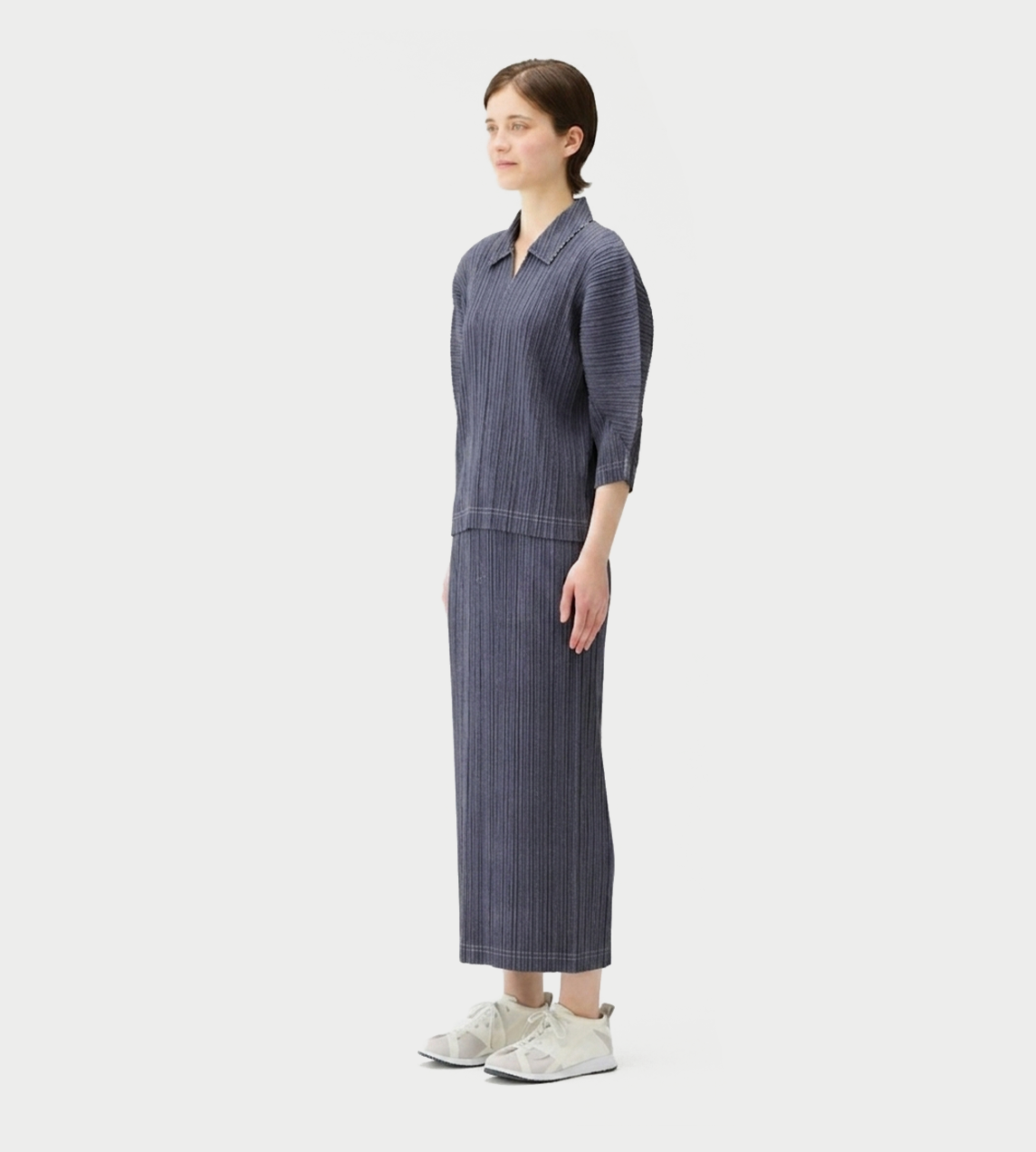 Denim-like Skirt Blue