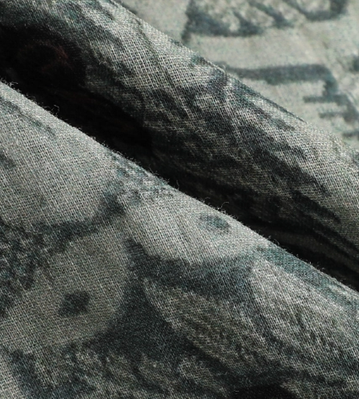 Ramie Wide Sleeve Top Deep Jade