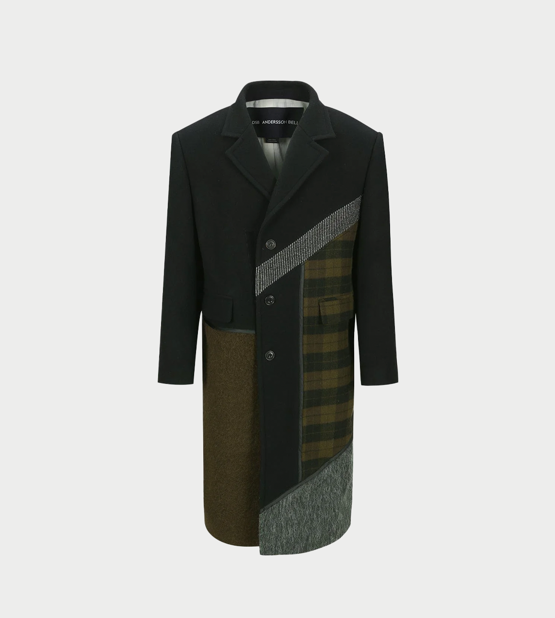 ANDERSSON BELL - Patchwork Wool Coat Multi