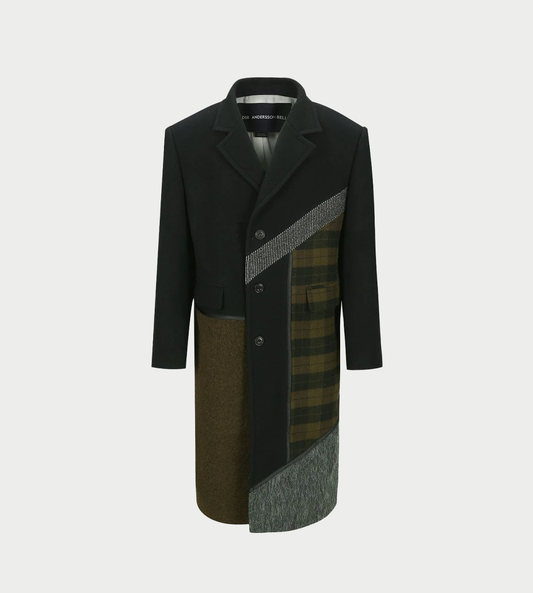 ANDERSSON BELL - Patchwork Wool Coat Multi
