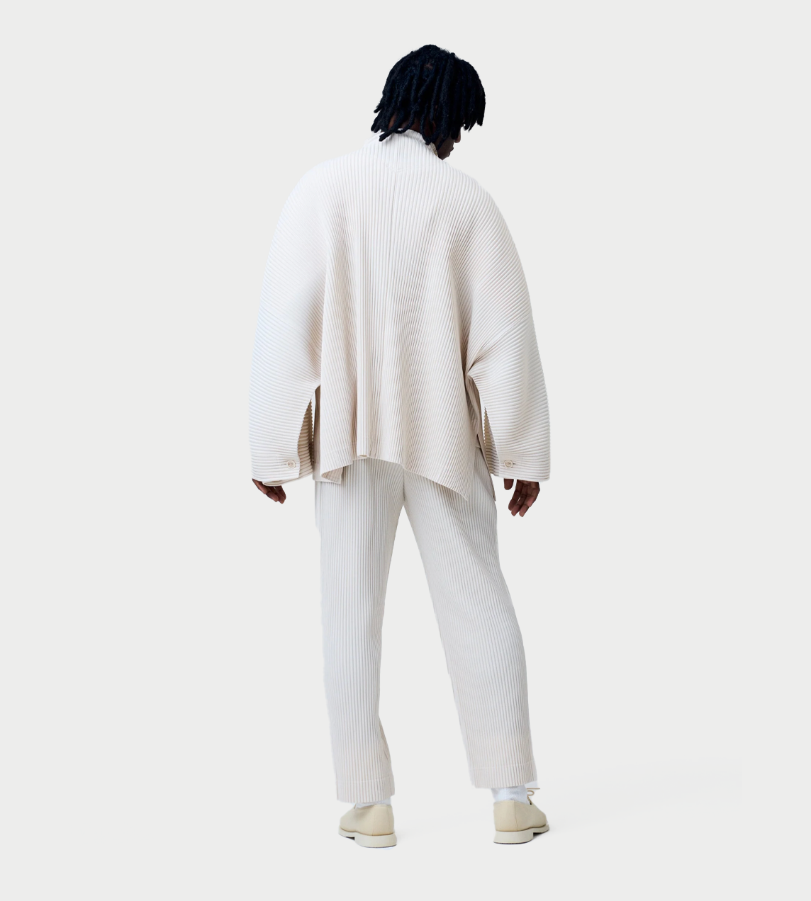 HOMME PLISSE ISEEY MIYAKE - Wear Or Wrap Jacket Duomo Beige