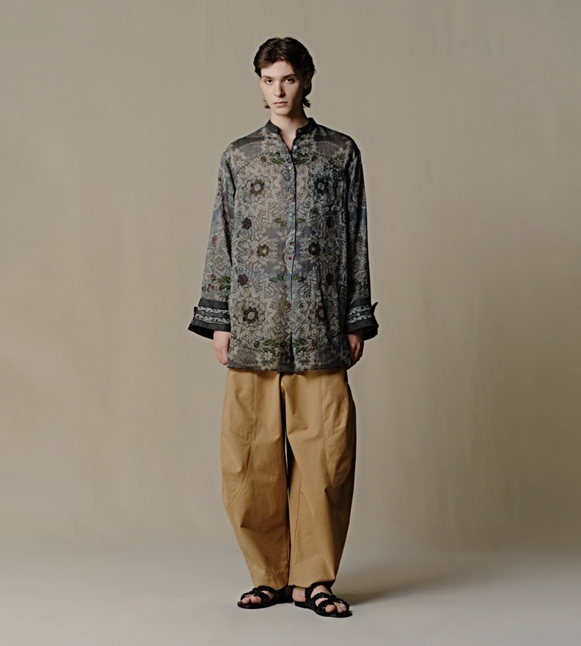 Ramie Wide Sleeve Top Deep Jade