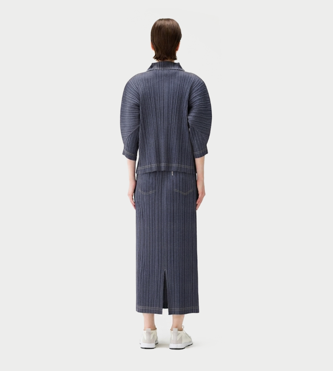 Denim-like Skirt Blue