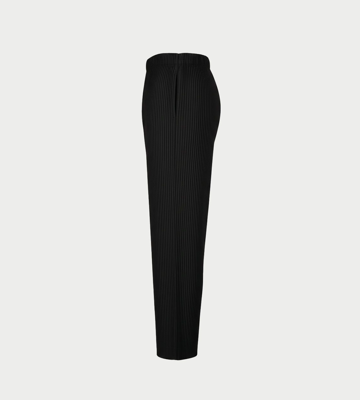 Straight-leg Pleated Trousers Blk