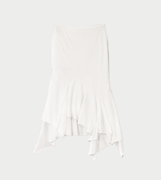 AVAVAV - Kajsa Long Draped Skirt White