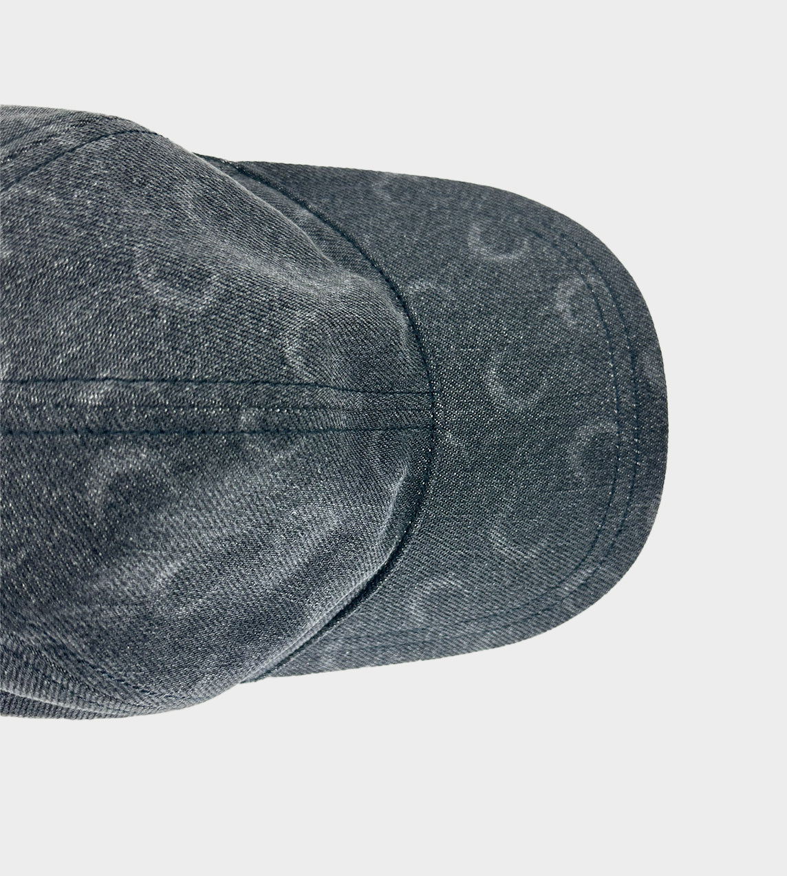 MARINE SERRE - Moon Laser Denim Baseball Cap Grey