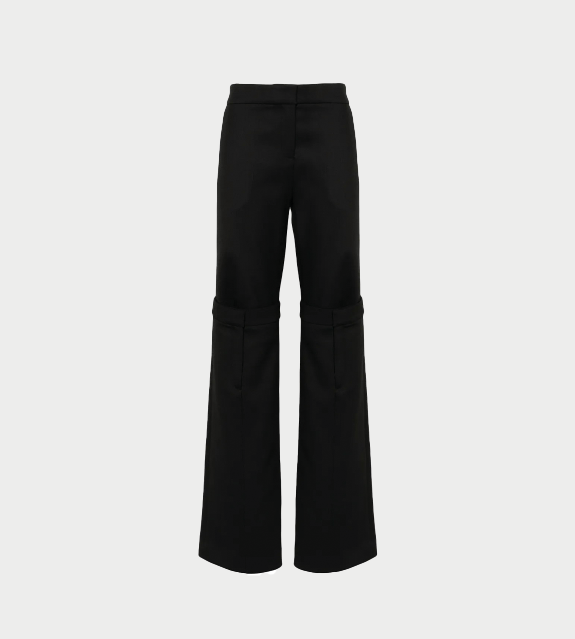 Open Knee Tailored Trousers Black