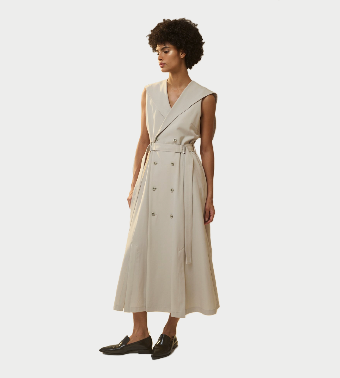 UJOH - Sailor Collar Dress Sand