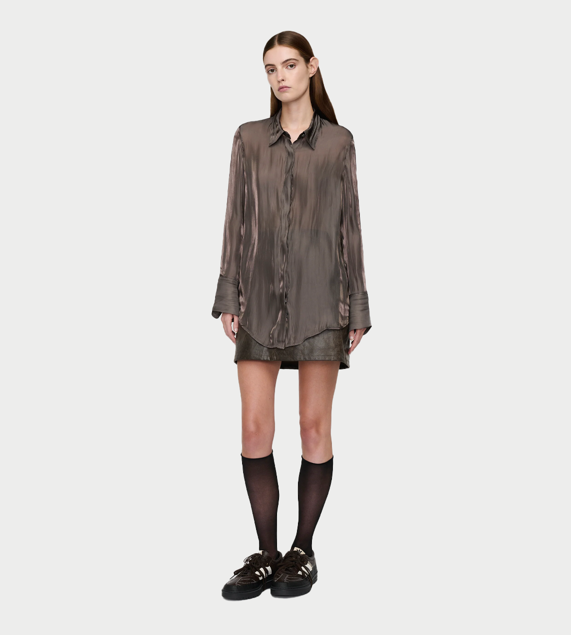 Long L/S Shirt Charcoal