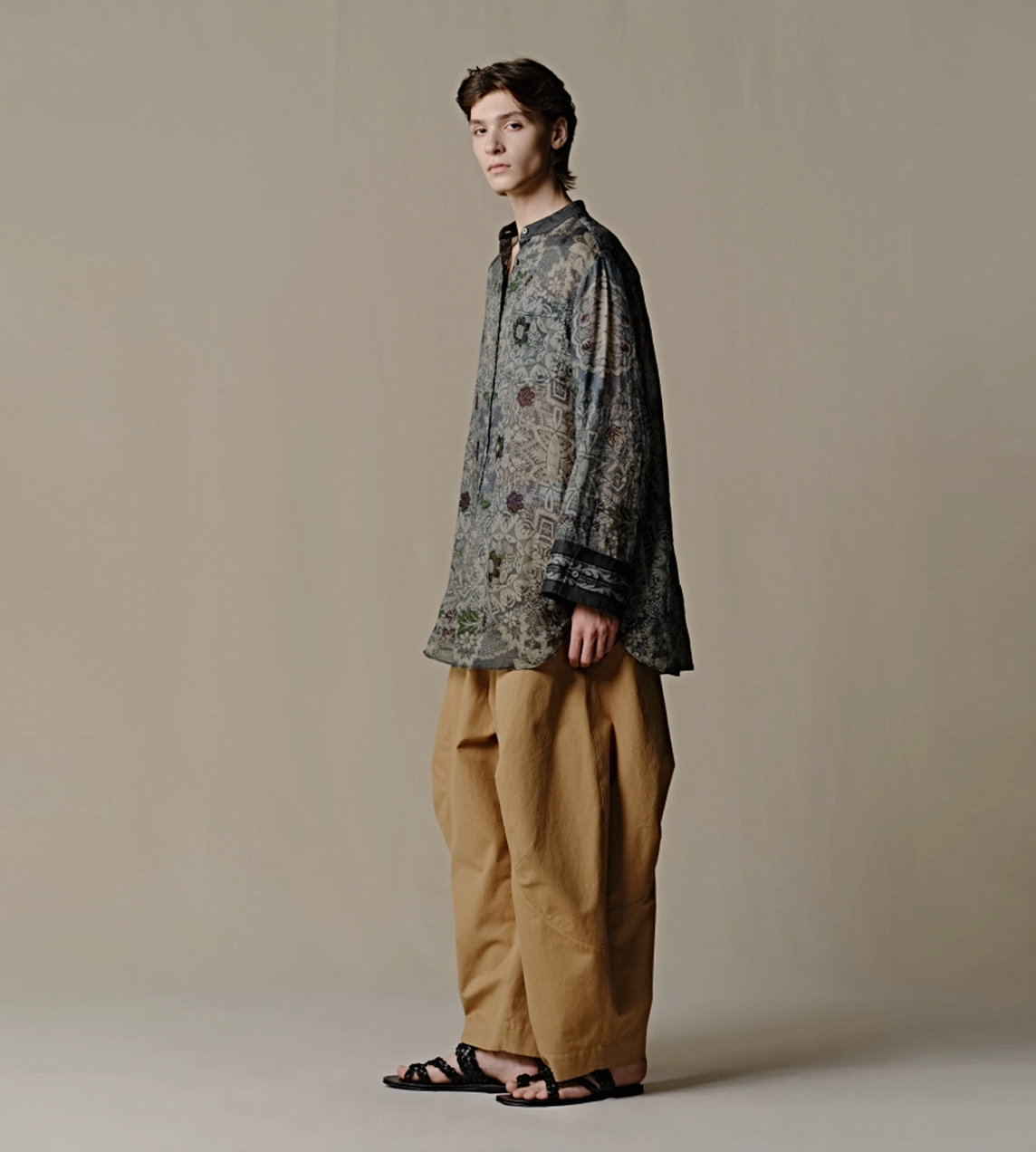 Ramie Wide Sleeve Top Deep Jade