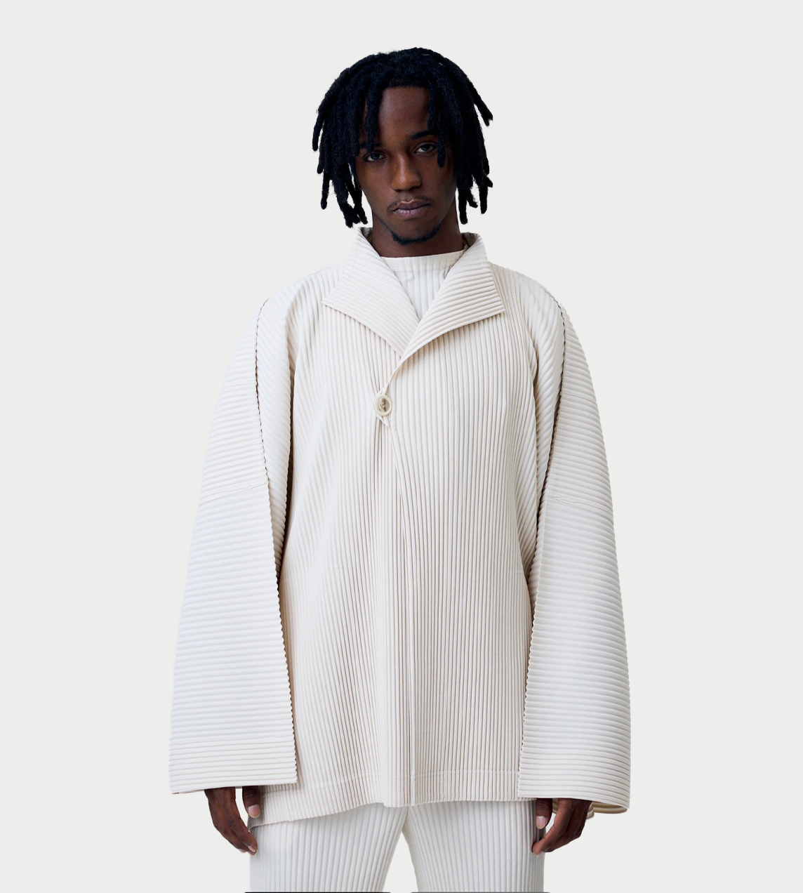 HOMME PLISSE ISEEY MIYAKE - Wear Or Wrap Jacket Duomo Beige