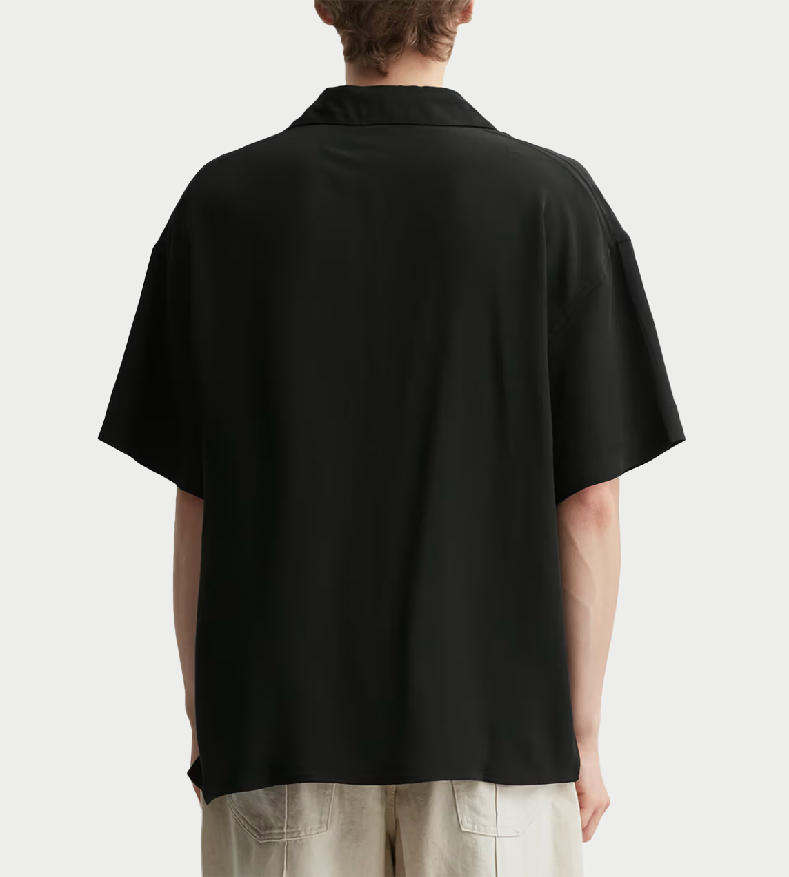 Dancing Woman Silk Shirt Blk