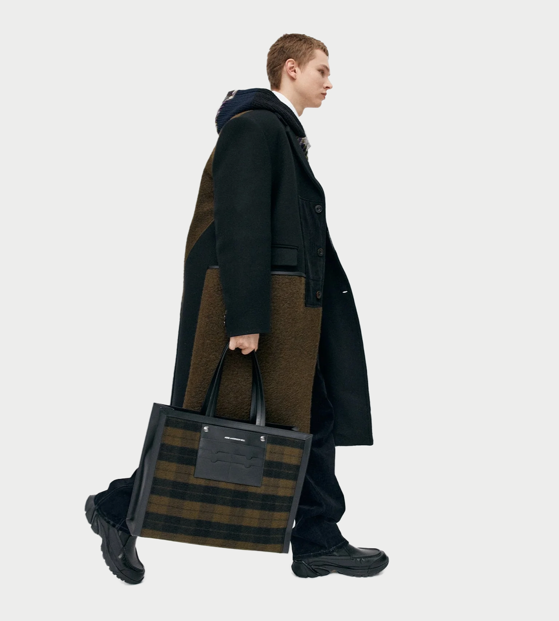 Patchwork Wool Coat Multi