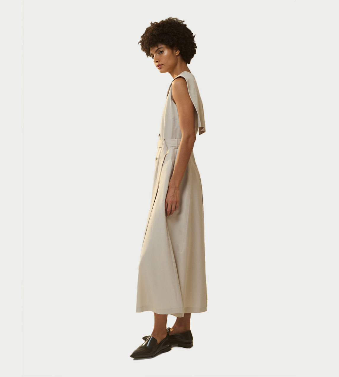 UJOH - Sailor Collar Dress Sand