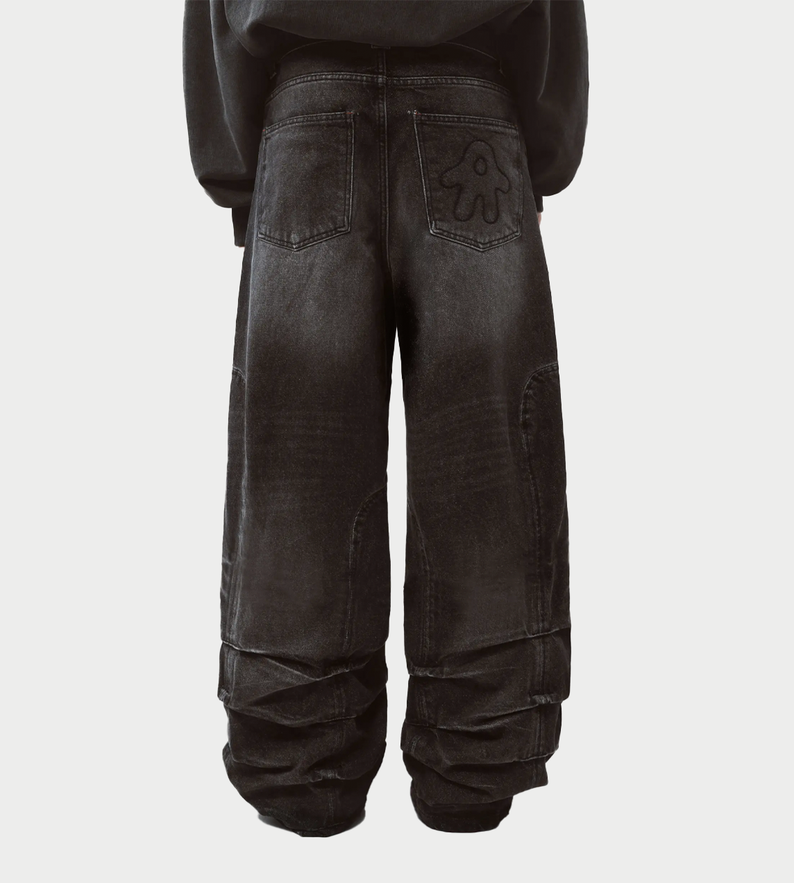 Jessie Smock Wide Jeans Smoke Grey