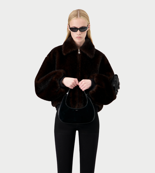 COPERNI - Faux Fur Bomber Jacket Brown