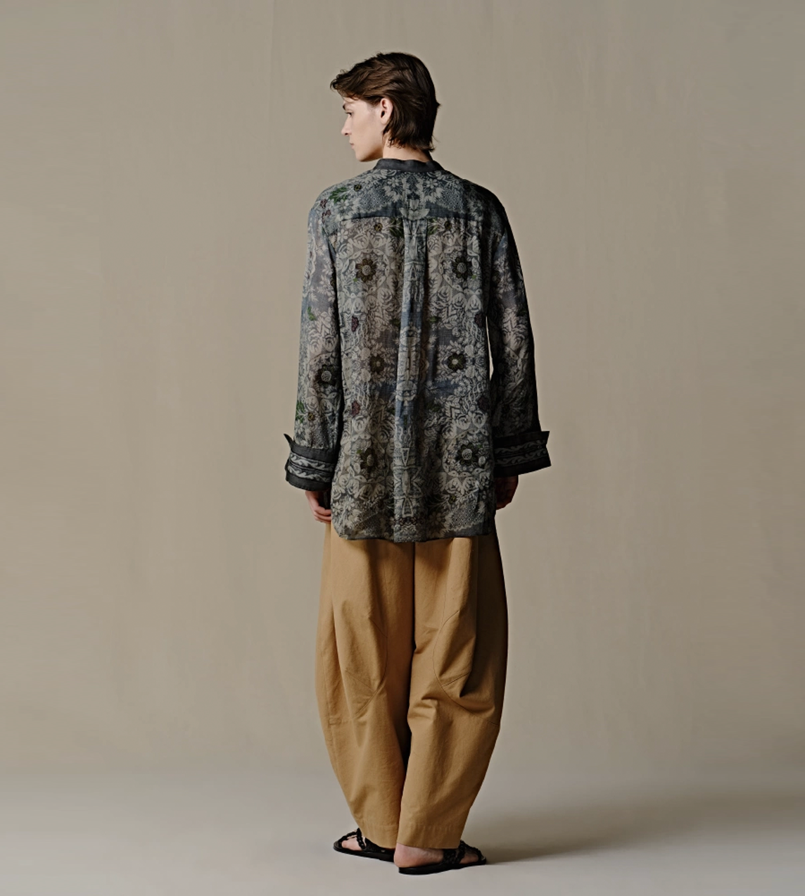 Ramie Wide Sleeve Top Deep Jade