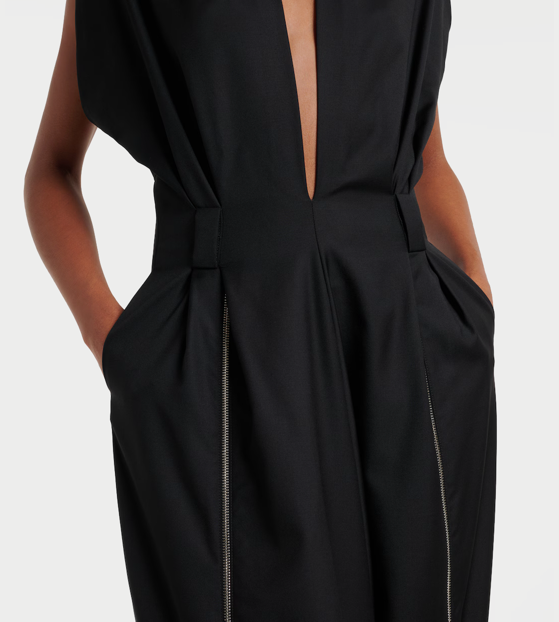 Double Zipped Jumpsuit Blk