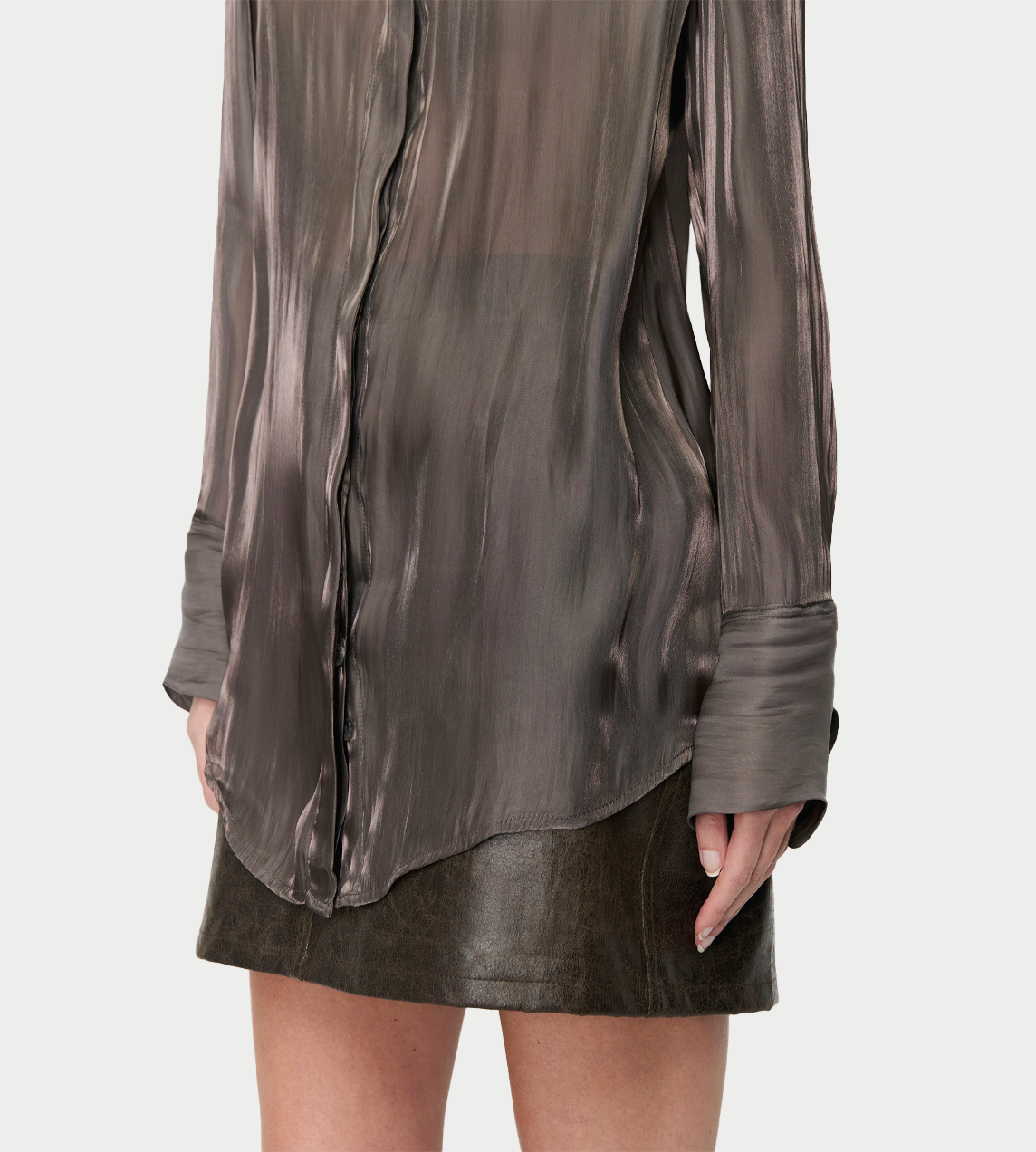 SONG FOR THE MUTE - Long L/S Shirt Charcoal