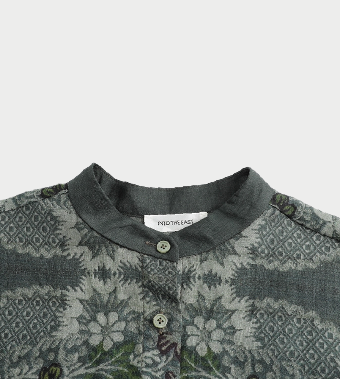 Ramie Wide Sleeve Top Deep Jade