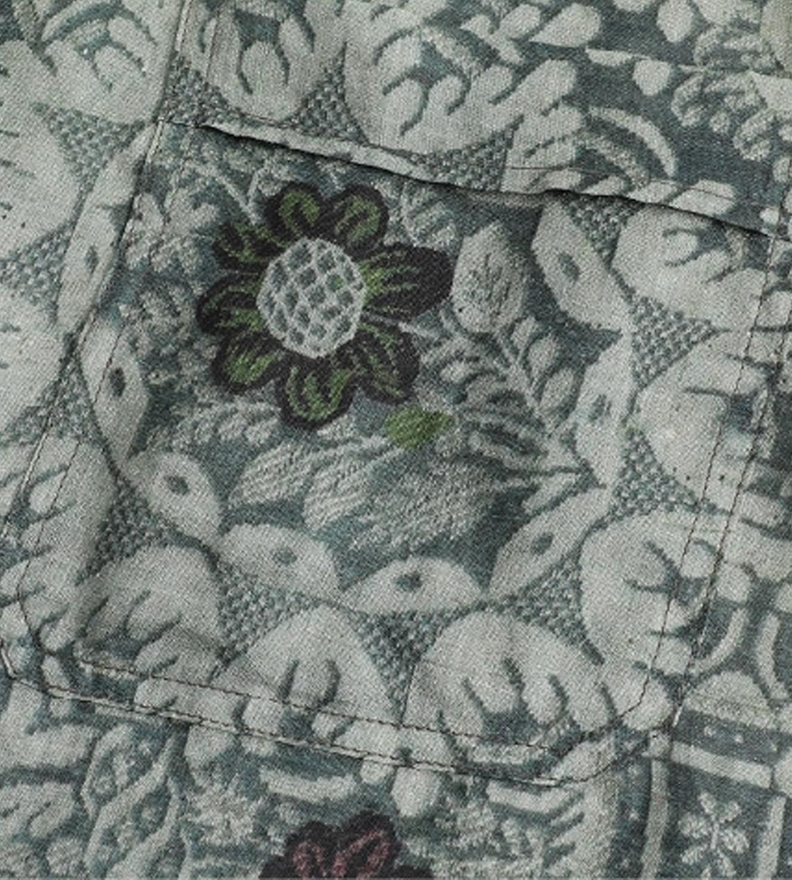 Ramie Wide Sleeve Top Deep Jade