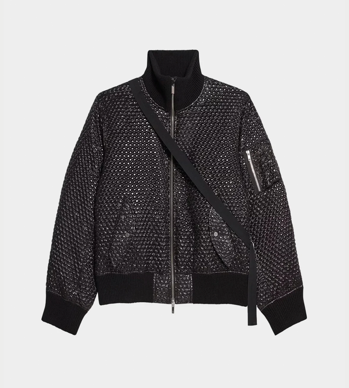 HELMUT LANG -  Bubble Wrap Bomber Blk