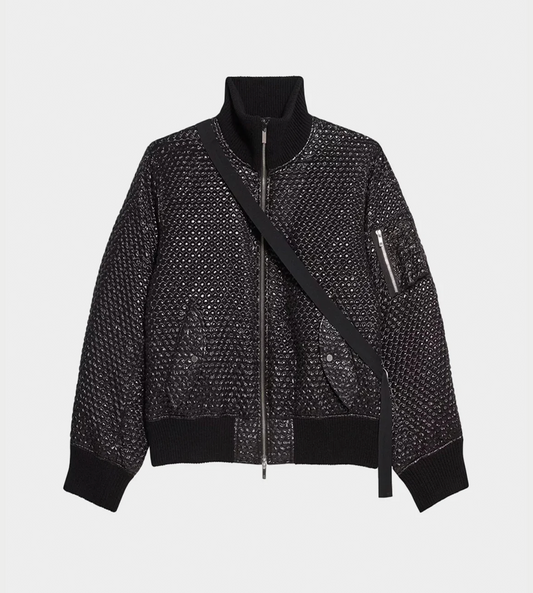 HELMUT LANG -  Bubble Wrap Bomber Blk