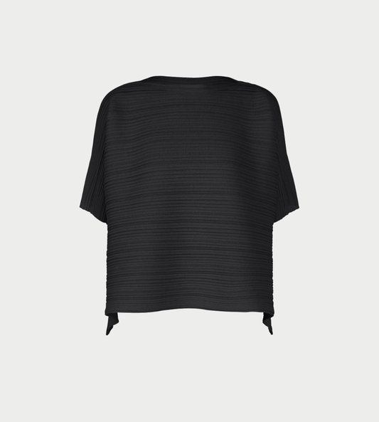 PLEATS PLEASE ISSEY MIYAKE - Paper Bounce Knit Top Blk