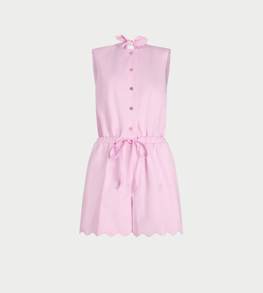 PATOU - Embroidered Scarf Jumpsuit Pink