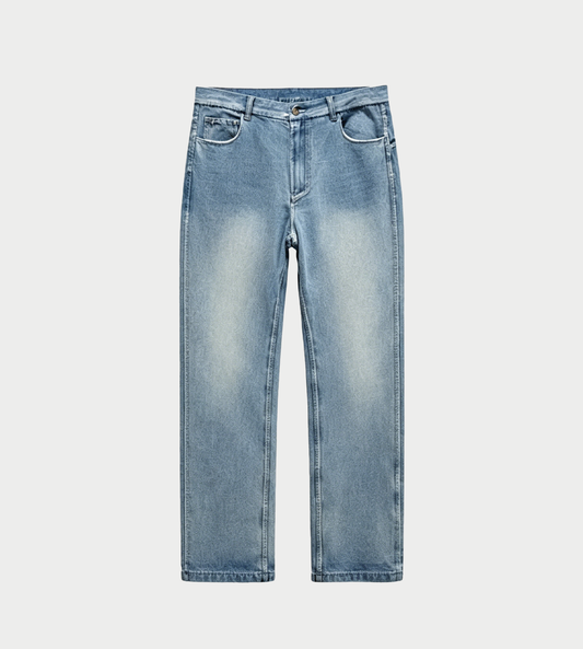Sagittaire A - Rubber Finish Coated Denim Blue