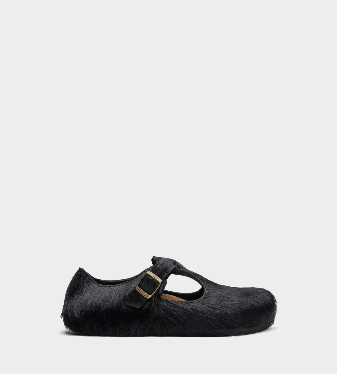 SFTM x Birkenstock Paris "The Rebel" Blk Pony Hair