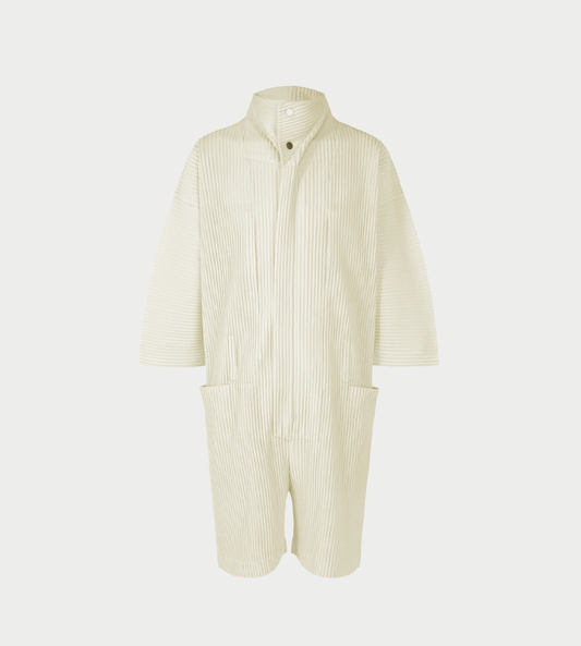 HOMME PLISSE ISSEY MIYAKE - MC Pleated Jumpsuit Milk White