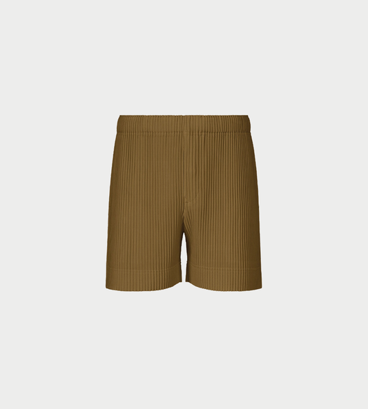 HOMME PLISSE ISSEY MIYAKE - MC Pleated Shorts Ct Rock Green