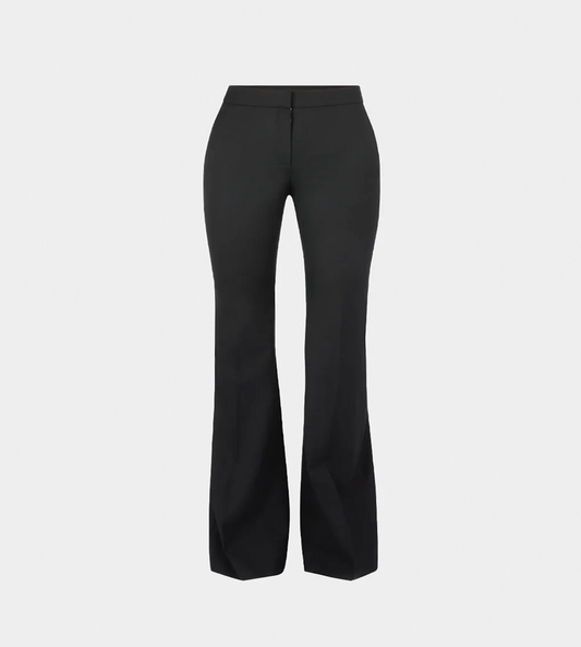 NINA RICCI - Bow-detail Flared Trousers Blk