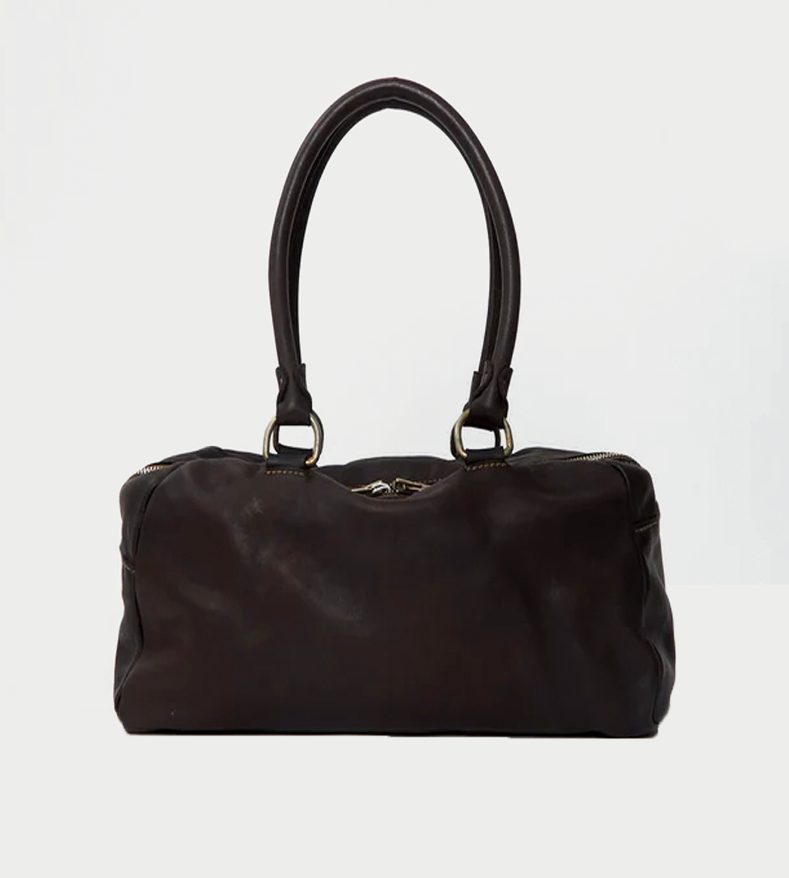 GUIDI - Leather Shoulder Bag Burgundy CV23T
