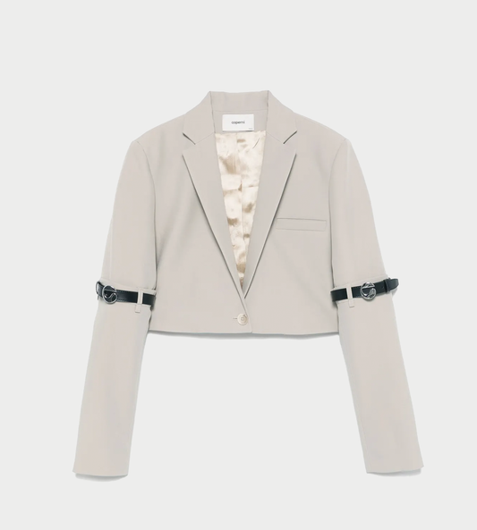 COPERNI - Hybrid Cropped Tailored Jacket Beige