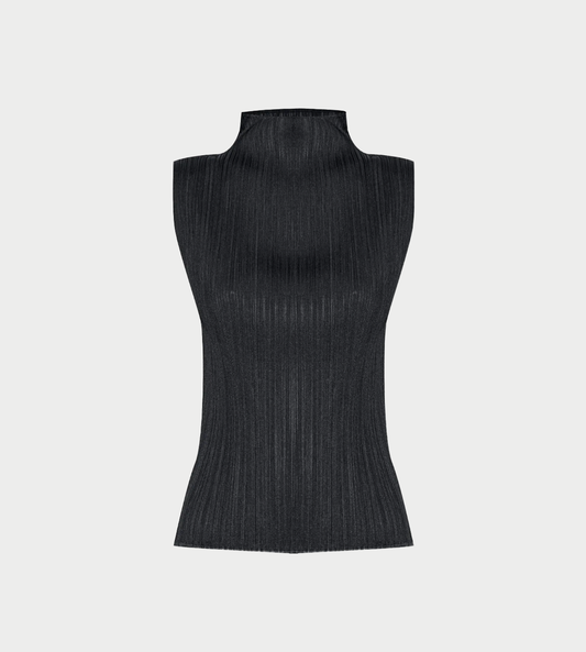 PLEATS PLEASE ISSEY MIYAKE - Basic Pleated Pullover Blk