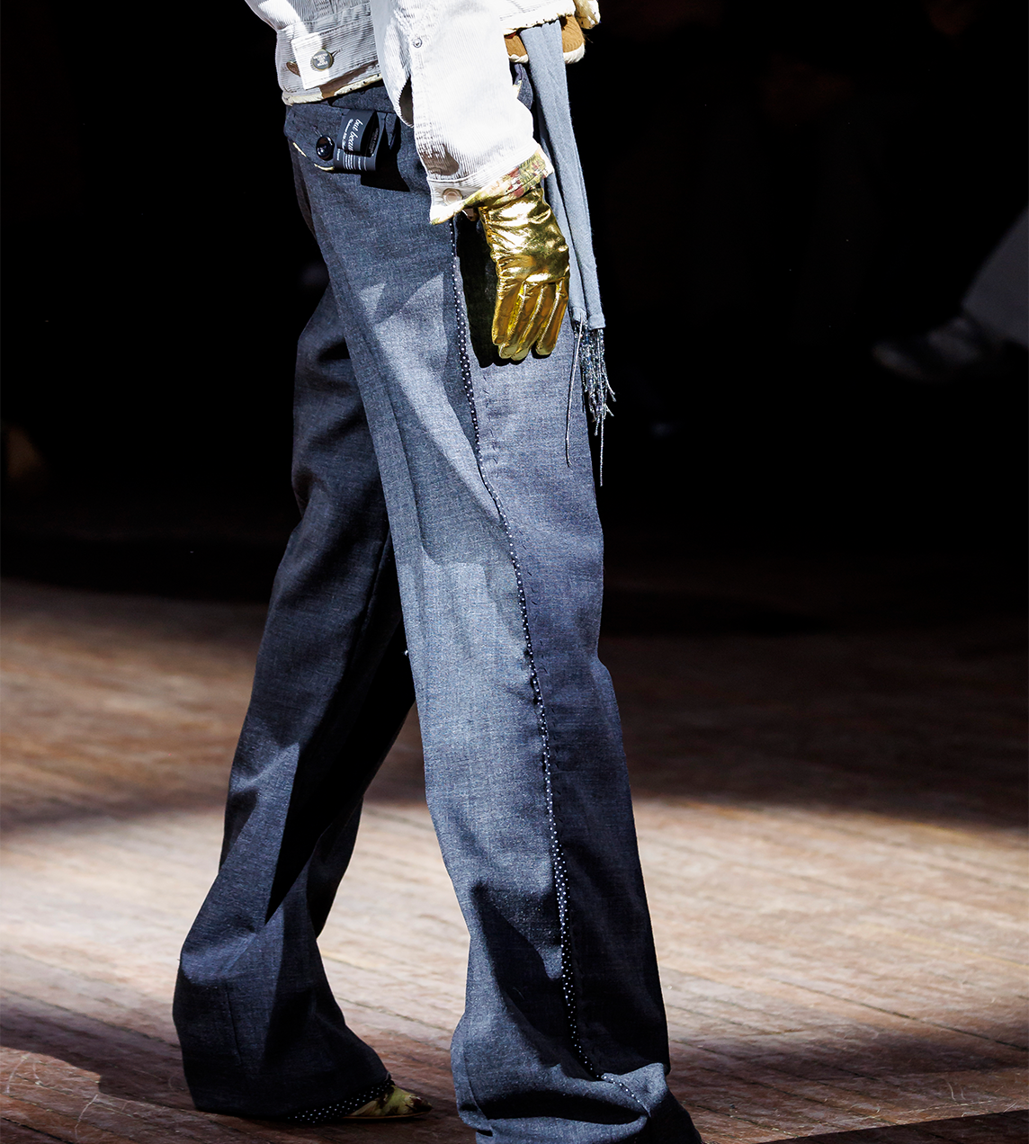 UNDERCOVER - Wool Tailored Trousers Charcoal