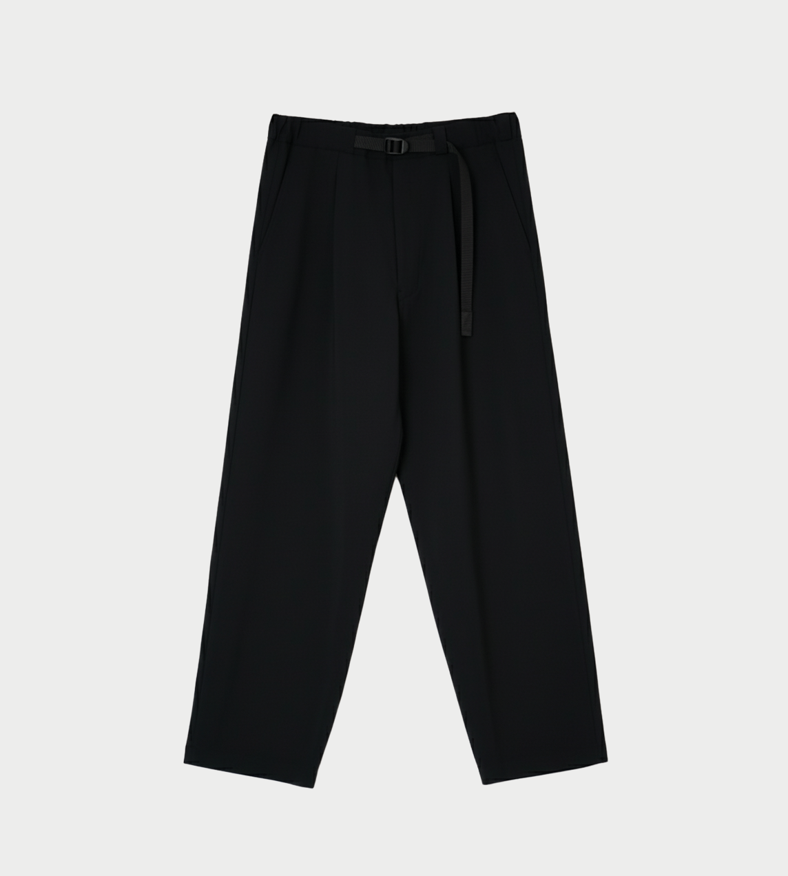 UJOH - Tape-Belt 1 Tuck Pants Blk