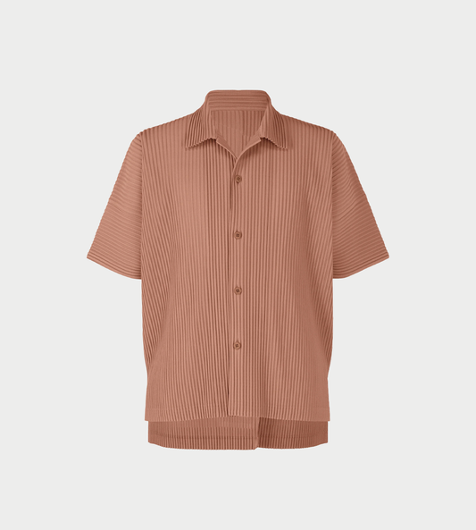 HOMME PLISSE ISSEY MIYAKE - MC Open-collar Shirt Vanadinite Red