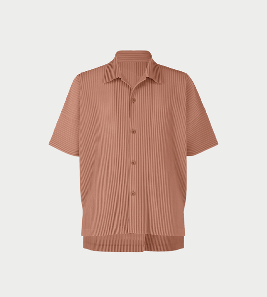 HOMME PLISSE ISSEY MIYAKE - MC Open-collar Shirt Vanadinite Red