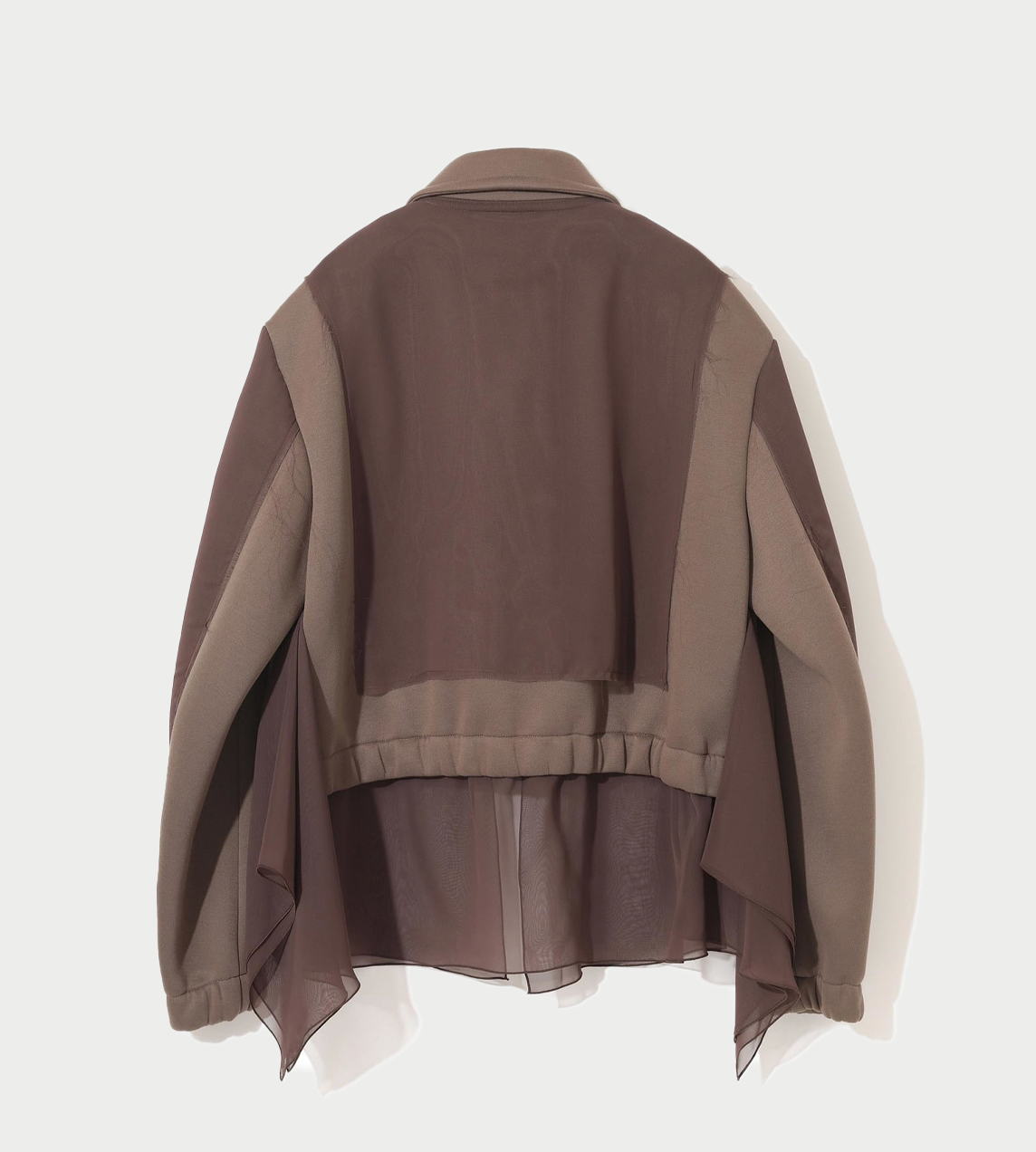 UNDERCOVER - Georgette Panel Jacket Grey Brown