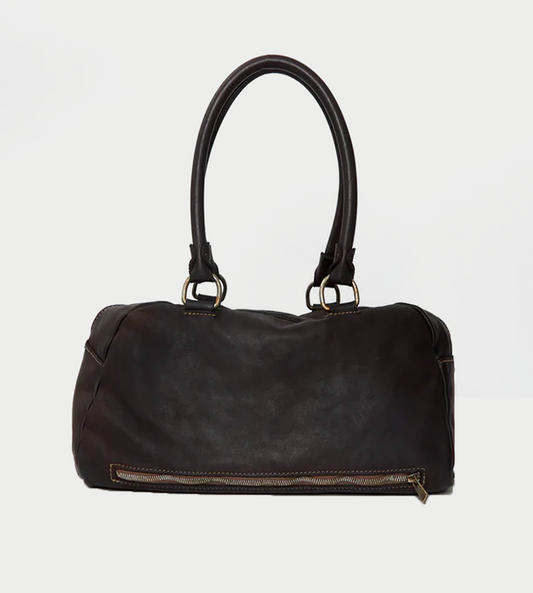 GUIDI - Leather Shoulder Bag Burgundy CV23T